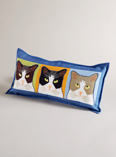 Three's a Crowd Throw Pillow