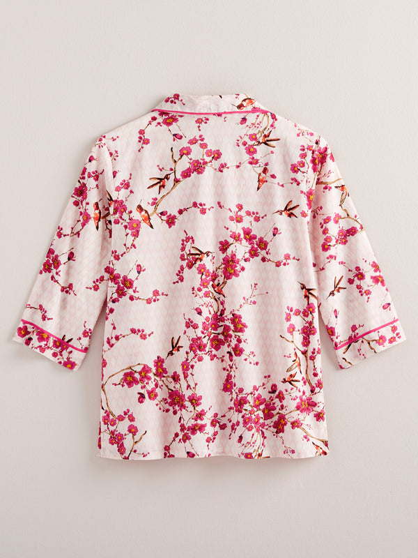 Cherry Blossom and Hummingbird Pajamas