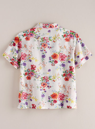 Floral Bouquet Short-Sleeve Pajamas