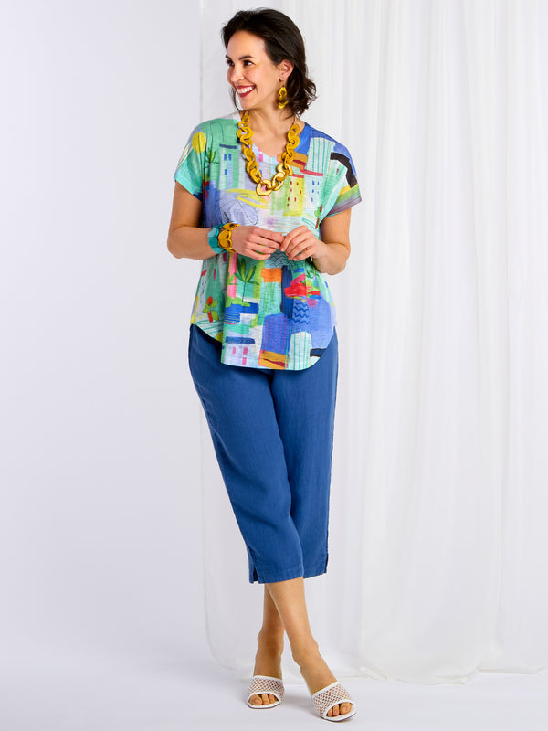 Ocean Avenue and Linen Capris Outfit