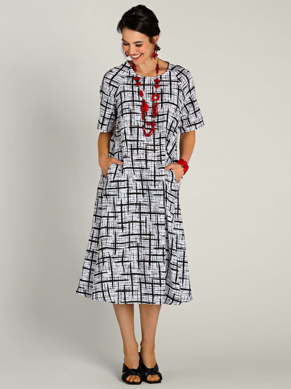 Puzzle Pieces A-line Dress FINAL SALE (No Returns)