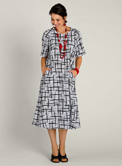 Puzzle Pieces A-line Dress FINAL SALE (No Returns)