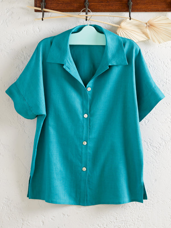 Easy Linen Camp Shirt FINAL SALE (No Returns)