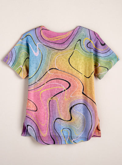 Rainbow Swirl Top FINAL SALE (No Returns)