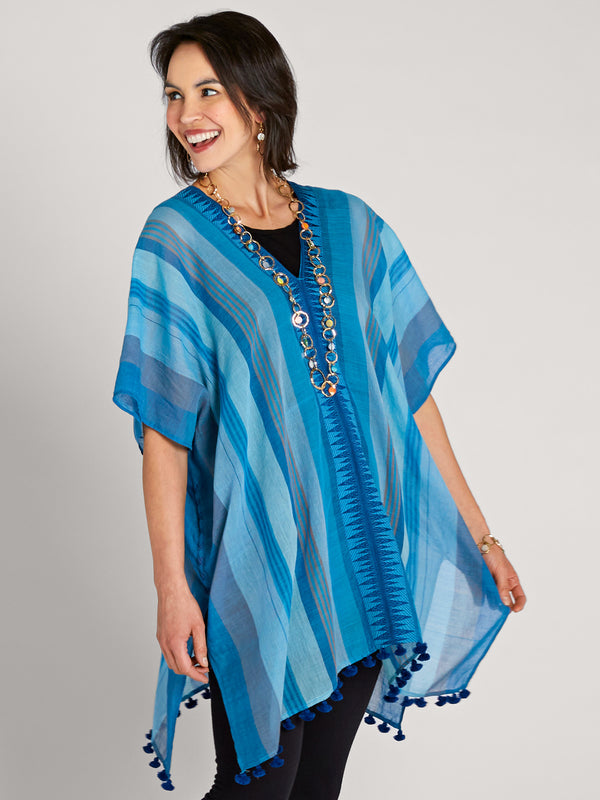 Hand-loomed Cabana Caftan FINAL SALE (No Returns)