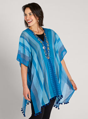 Hand-loomed Cabana Caftan FINAL SALE (No Returns)