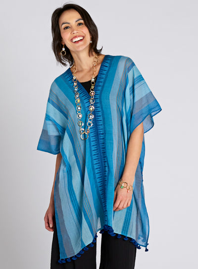 Hand-loomed Cabana Caftan FINAL SALE (No Returns)