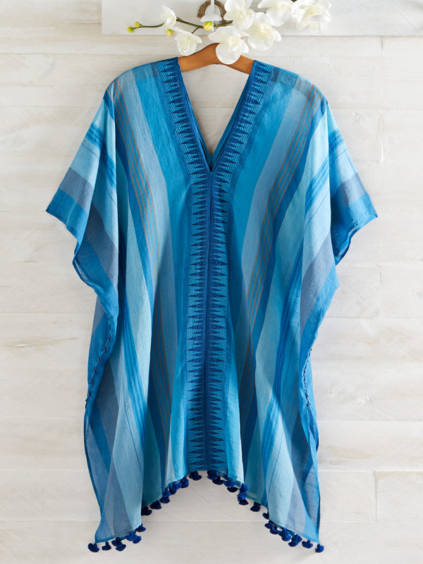 Hand-loomed Cabana Caftan FINAL SALE (No Returns)