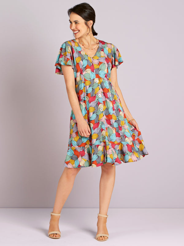 Flutter Leaves Dress