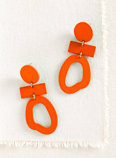 Modernist Dangle Earrings - Brights