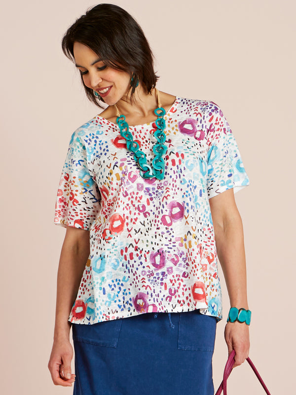 Seeing Spots Short-Sleeve Top FINAL SALE (No Returns)