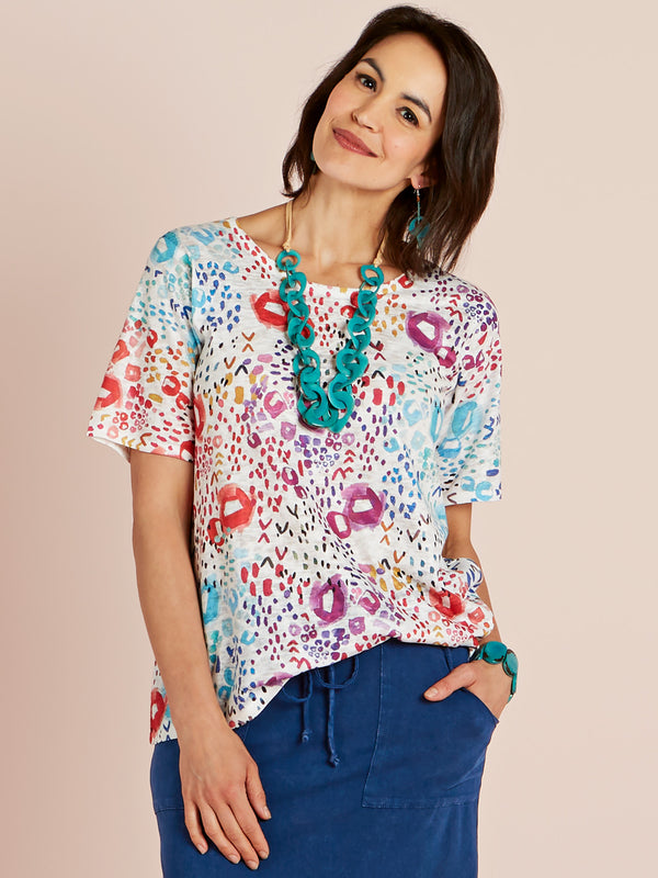 Seeing Spots Short-Sleeve Top FINAL SALE (No Returns)