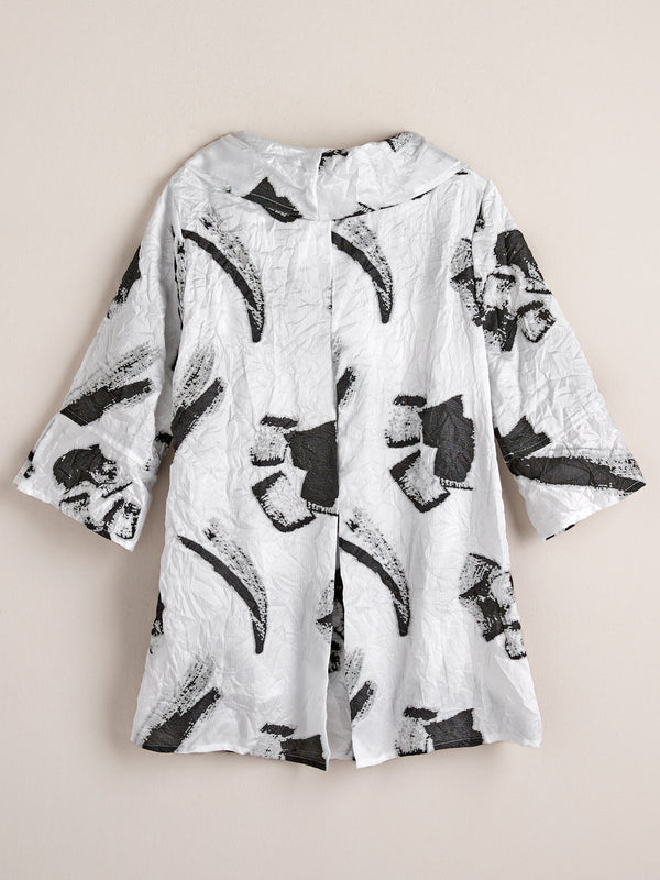 Airflow Crinkle Tunic - Black Ink FINAL SALE (No Returns)