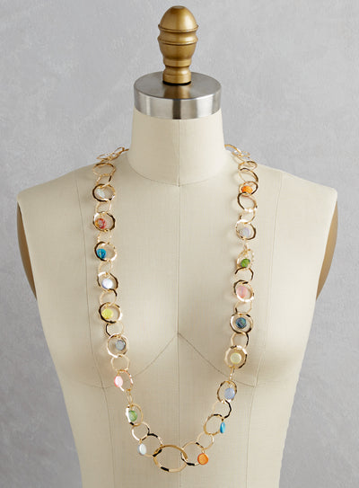 Iridescent Halo Jewelry Set - Gold