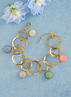 Iridescent Halo Bracelet - Gold