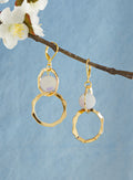 Iridescent Halo Earrings - Gold