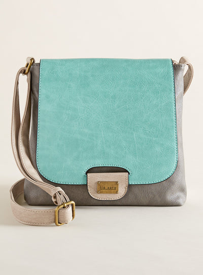 Colorblock Crossbody Bag - Pastels