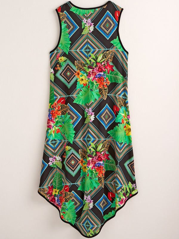 Futuristic Florals Tank Dress FINAL SALE (No Returns)