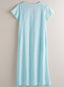 Pleated Cotton Appliqué Nightgown