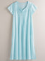 Pleated Cotton Appliqué Nightgown FINAL SALE (No Returns)