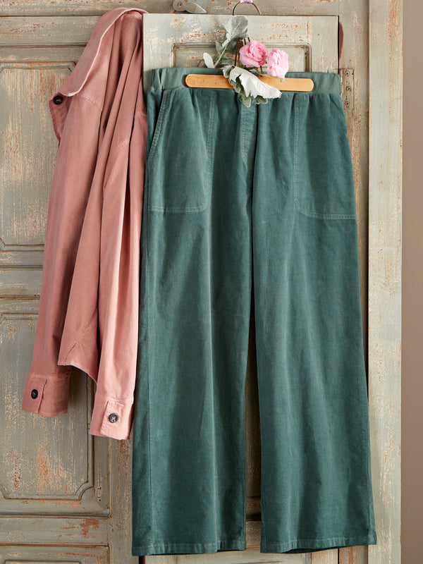 Garment-Dyed Corduroy Ankle Pants FINAL SALE (No Returns)