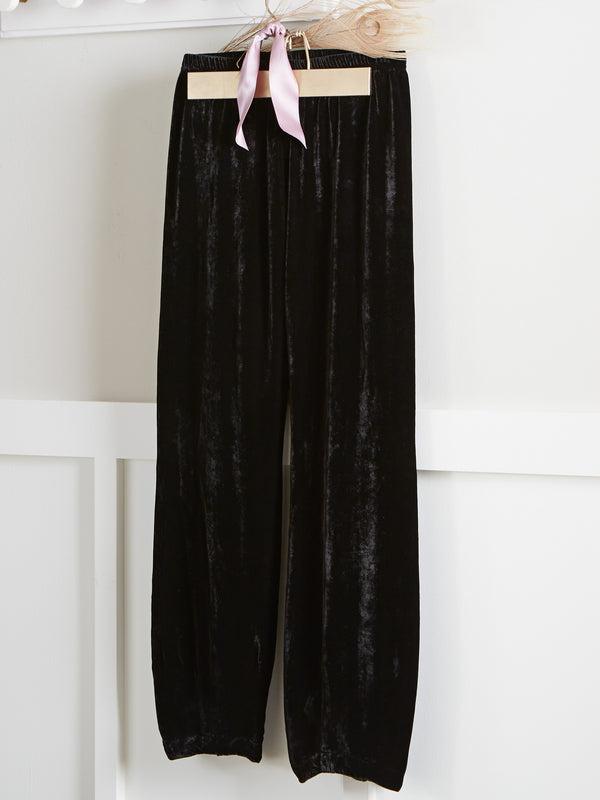 Silk Velvet Balloon Leg Pants FINAL SALE (No Returns)