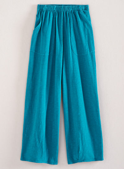 Classic Cotton Crop Pants - Slub Knit Solid