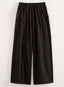 Classic Cotton Crop Pants - Slub Knit Solid