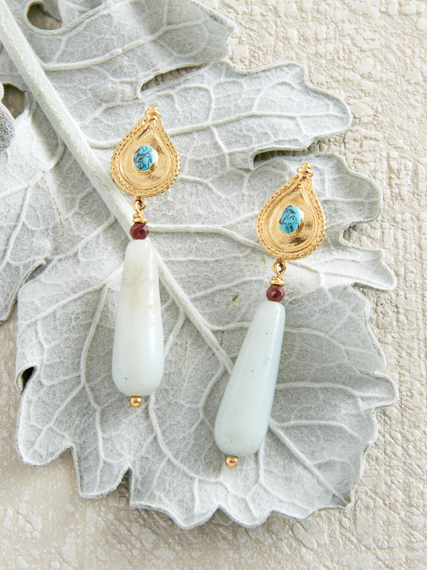 Mitarai Amazonite Earrings