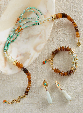 Mitarai Amazonite and Jade Jewelry