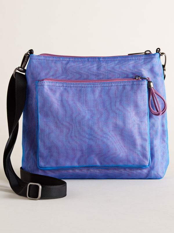 Two-tone Mesh Crossbody Bag