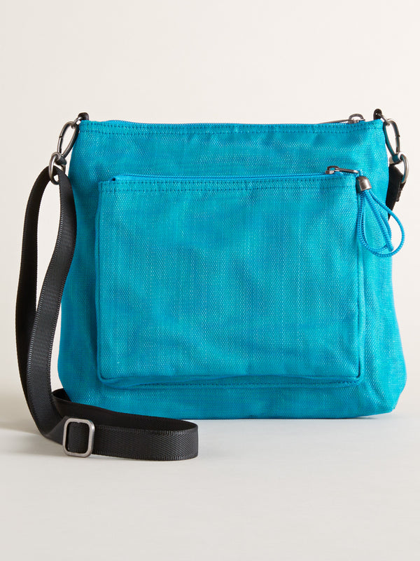 Two-tone Mesh Crossbody Bag