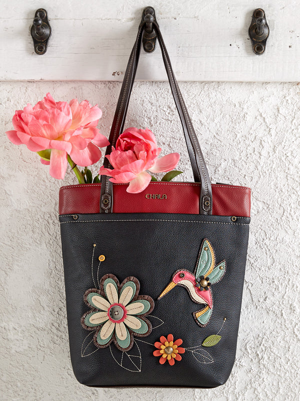 Hummingbird Vegan Leather Tote FINAL SALE (No Returns)