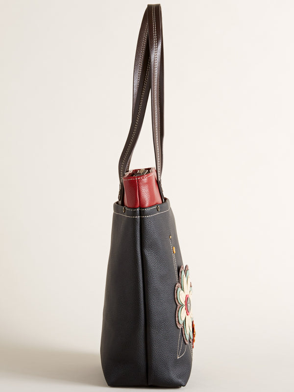 Hummingbird Vegan Leather Tote FINAL SALE (No Returns)