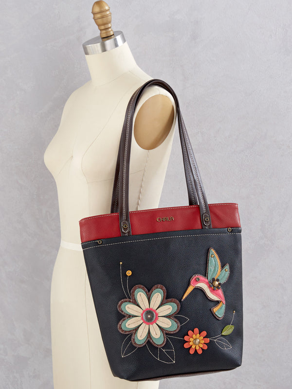 Hummingbird Vegan Leather Tote FINAL SALE (No Returns)