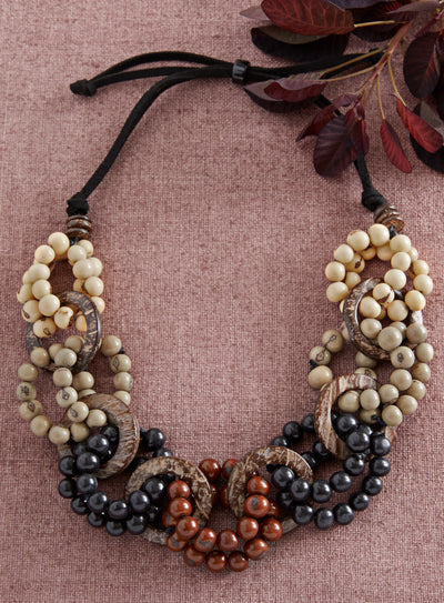 Bahama Mama Neutrals Beaded Necklace