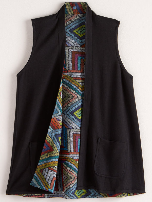 Geometric Illusion Reversible Vest