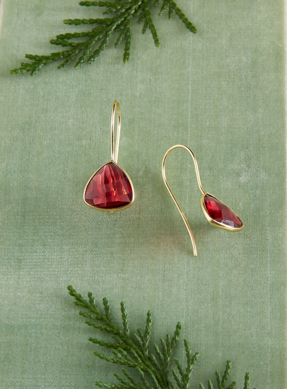 Aurora Quartz Teardrop Earrings