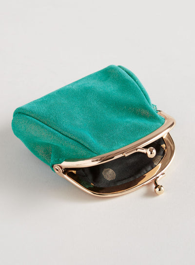 Sparkly Microsuede Coin Purse