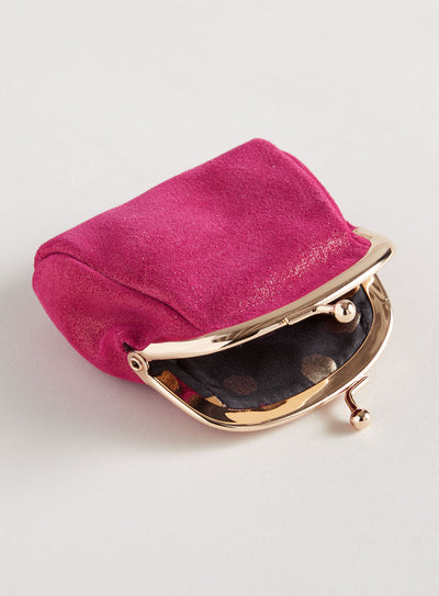 Sparkly Microsuede Coin Purse