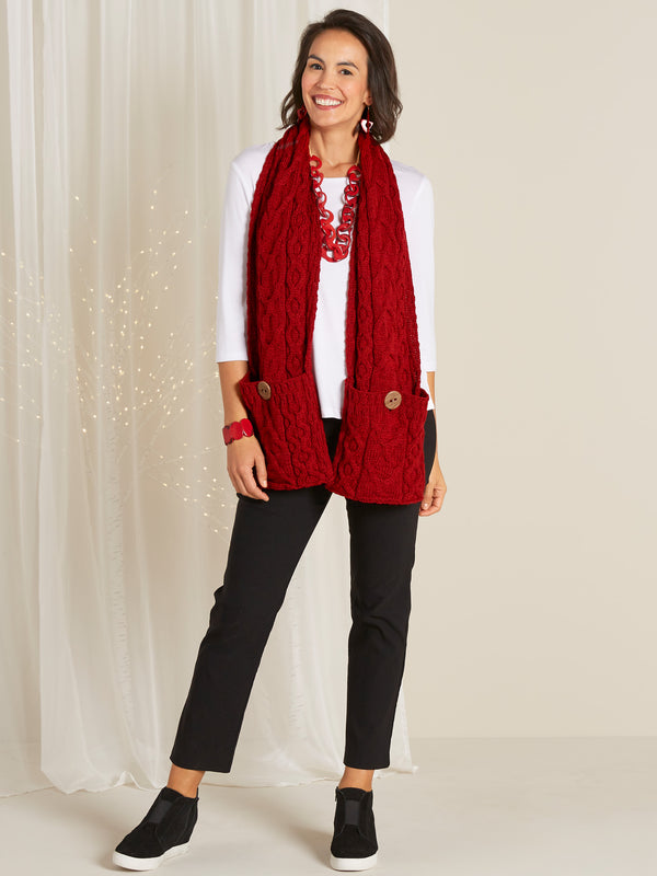 Aran Pocket Scarf Outfit