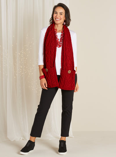 Aran Pocket Scarf Outfit