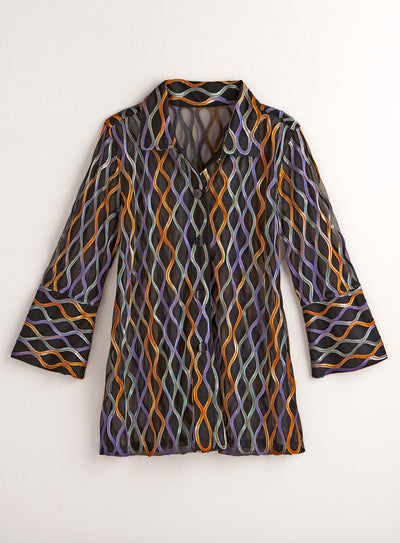 Venetian Color Soutache Shirt Jacket