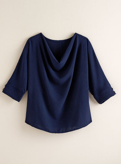 Athena Cowl Neck Blouse