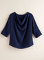 Athena Cowl Neck Blouse FINAL SALE (No Returns)