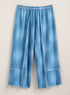 Denim Look Wide Leg Crop Pants