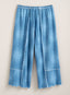 Denim Look Wide Leg Crop Pants