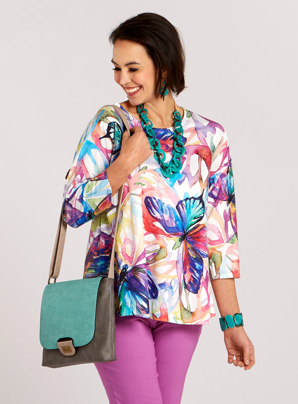 Butterfly Dreamscape Pocket Top