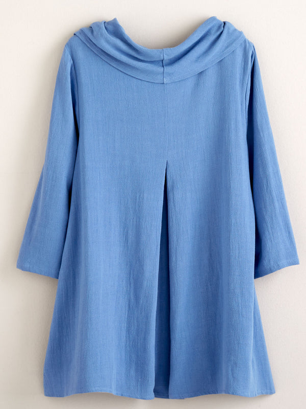 Linen-Blend Airflow Tunic