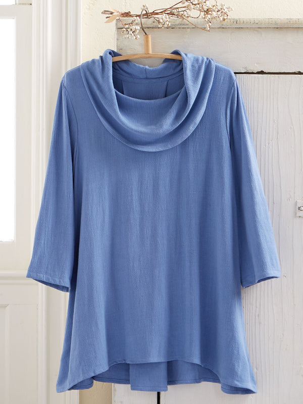 Linen-Blend Airflow Tunic